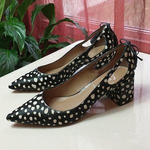Fs/ny Courtney in spotted Calf Hair Pump Size 7